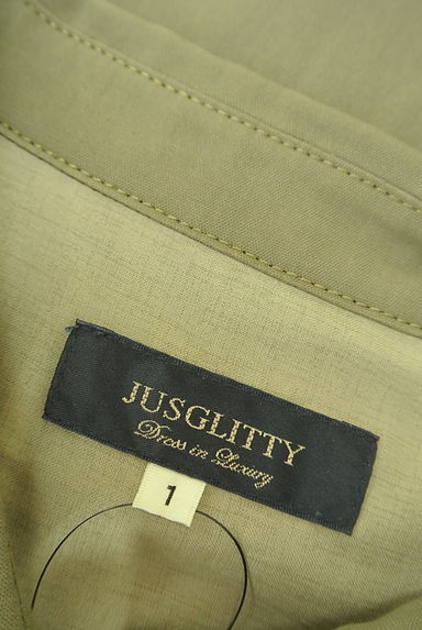JUSGLITTY（ジャスグリッティー）の古着「ゴールドボタンタイトシャツワンピース（ワンピース・チュニック）」大画像６へ