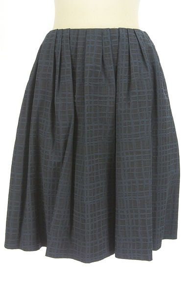 M-premier（エムプルミエ）の古着「ニュアンスチェック膝丈フレアスカート（スカート）」大画像１へ