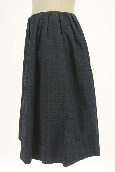 M-premier（エムプルミエ）の古着「ニュアンスチェック膝丈フレアスカート（スカート）」大画像３へ