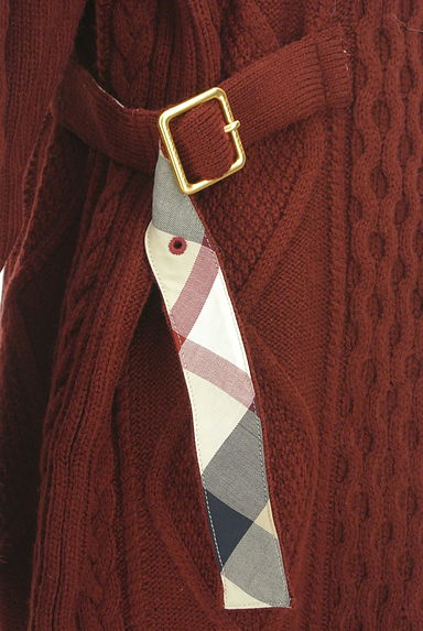 BLUE LABEL CRESTBRIDGE（ブルーレーベル・クレストブリッジ）の古着「ケーブル編みロングニットワンピース（ワンピース・チュニック）」大画像５へ