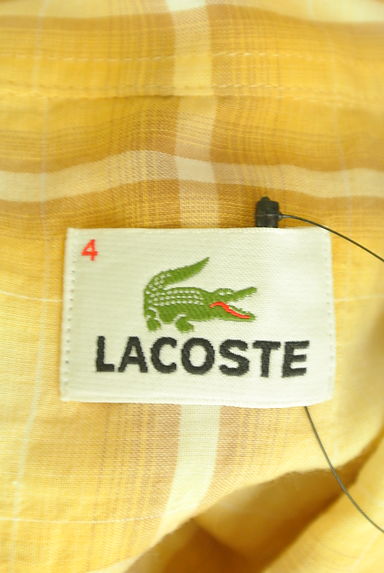 LACOSTE（ラコステ）の古着「チェック柄ワンポイントシャツ（カジュアルシャツ）」大画像６へ