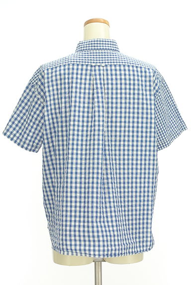 BEAMS Women's（ビームス　ウーマン）の古着「切替ギンガムチェック５分袖シャツ（カジュアルシャツ）」大画像２へ