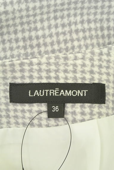 LAUTREAMONT（ロートレアモン）の古着「千鳥格子柄ひざ下丈フレアスカート（ロングスカート・マキシスカート）」大画像６へ