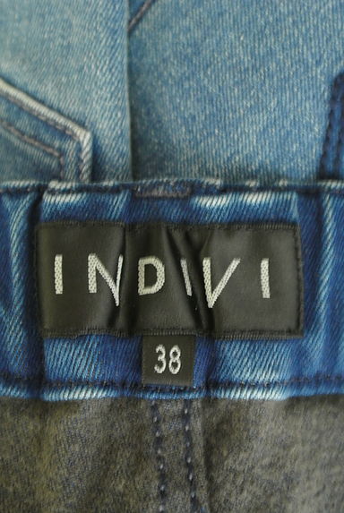 INDIVI（インディヴィ）の古着「裏起毛テーパードストレッチデニム（デニムパンツ）」大画像６へ