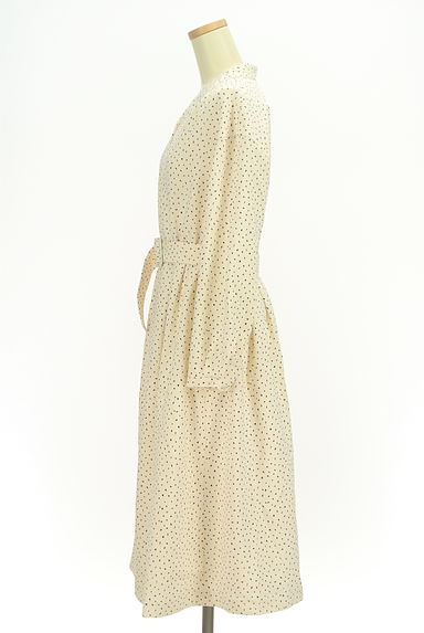 Couture Brooch（クチュールブローチ）の古着「ニュアンスドット柄ロングタックワンピ（ワンピース・チュニック）」大画像３へ