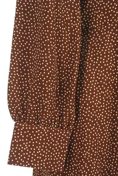Couture Brooch（クチュールブローチ）の古着「バックリボンピンドット柄ロングワンピ（ワンピース・チュニック）」大画像５へ