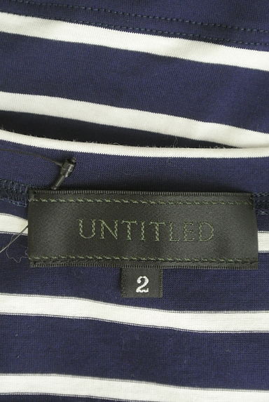 UNTITLED（アンタイトル）の古着「裾ギャザー切替ボーダーカットソー（カットソー・プルオーバー）」大画像６へ