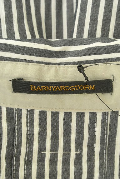BARNYARDSTORM（バンヤードストーム）の古着「2WAYストライプラウンドヘムシャツ（ブラウス）」大画像６へ
