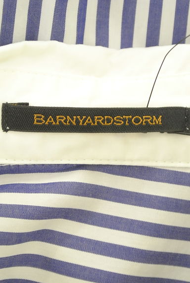 BARNYARDSTORM（バンヤードストーム）の古着「ストライプ柄オーバーサイズブラウス（ブラウス）」大画像６へ