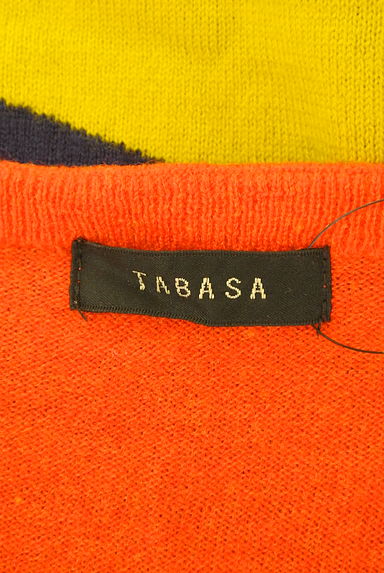 TABASA（タバサ）の古着「配色ニットミニワンピース（ワンピース・チュニック）」大画像６へ