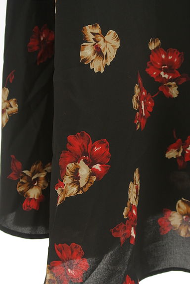 Rouge vif La cle（ルージュヴィフラクレ）の古着「花柄膝下フレアスカート（ロングスカート・マキシスカート）」大画像５へ