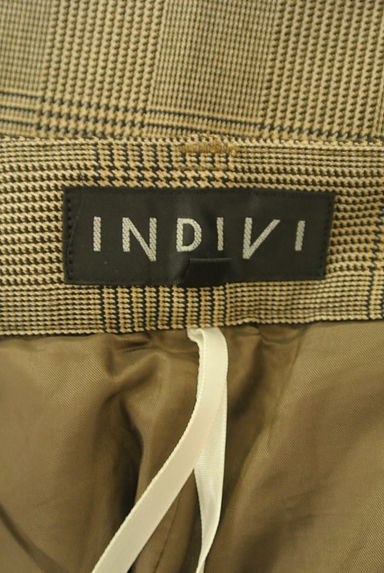 INDIVI（インディヴィ）の古着「グレンチェック柄ミモレ丈パンツ（パンツ）」大画像６へ