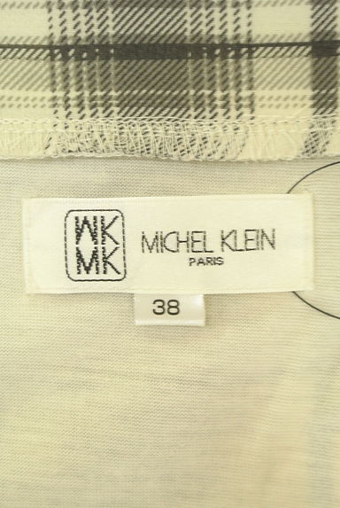 MK MICHEL KLEIN（エムケーミッシェルクラン）の古着「チェック柄シアープルオーバー（カットソー・プルオーバー）」大画像６へ