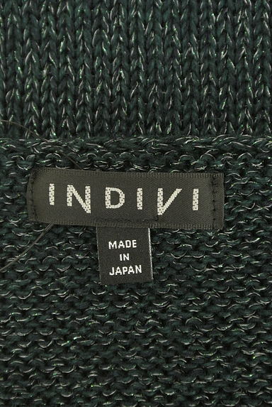 INDIVI（インディヴィ）の古着「５分袖ローゲージラメニット（ニット）」大画像６へ