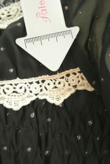 axes femme（アクシーズファム）の古着「刺繍入りドットシフォンミニワンピース（ワンピース・チュニック）」大画像５へ