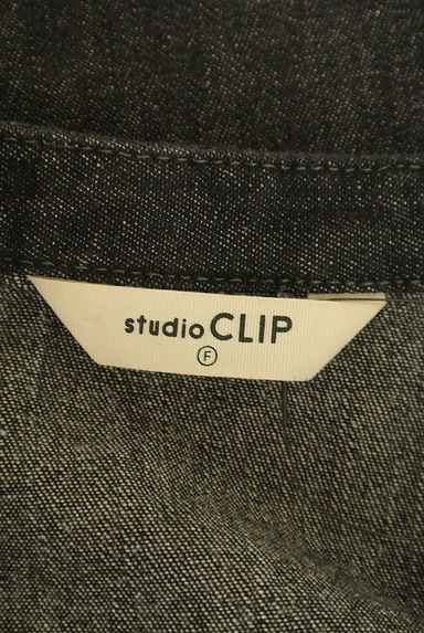 studio CLIP（スタディオクリップ）の古着「ブラックデニムロングワンピース（ワンピース・チュニック）」大画像６へ