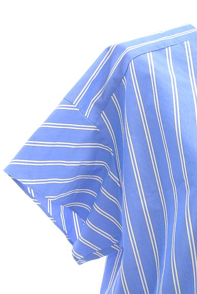 UNITED ARROWS（ユナイテッドアローズ）の古着「Vネックストライプカットソー（カットソー・プルオーバー）」大画像４へ