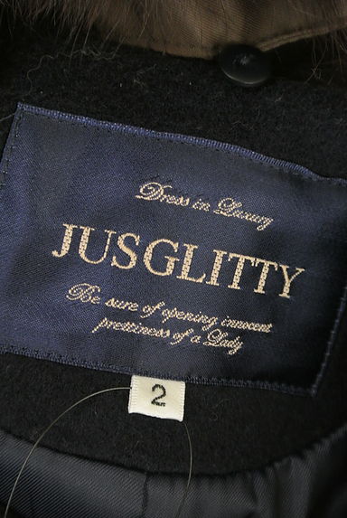 JUSGLITTY（ジャスグリッティー）の古着「ファー衿ショートコート（コート）」大画像６へ