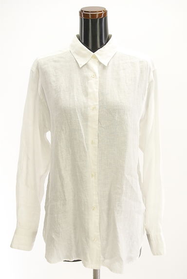 Spick and Span（スピック＆スパン）の古着「コットン白シャツ（カジュアルシャツ）」大画像１へ