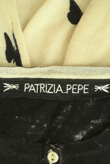 PATRIZIA PEPE（パトリッツィアペペ）の古着「蝶柄バイカラーニットカーディガン（カーディガン・ボレロ）」大画像６へ