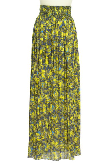 PATRIZIA PEPE（パトリッツィアペペ）の古着「花柄シフォンプリーツロングスカート（ロングスカート・マキシスカート）」大画像２へ