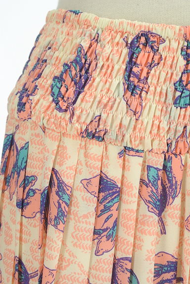 PATRIZIA PEPE（パトリッツィアペペ）の古着「花柄プリーツロングスカート（ロングスカート・マキシスカート）」大画像４へ