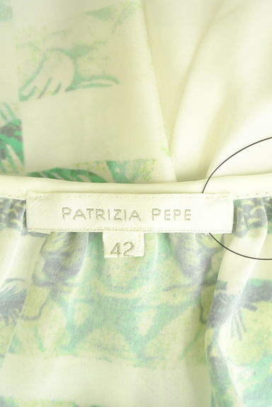 PATRIZIA PEPE（パトリッツィアペペ）の古着「ボタニカル柄シフォンプルオーバー（カットソー・プルオーバー）」大画像６へ