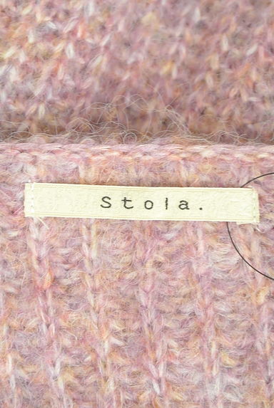 Stola.（ストラ）の古着「ラグランパフスリーブミックスニット（セーター）」大画像６へ