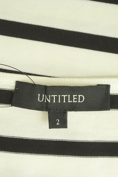 UNTITLED（アンタイトル）の古着「コットンボーダー５分袖Ｔシャツ（Ｔシャツ）」大画像６へ