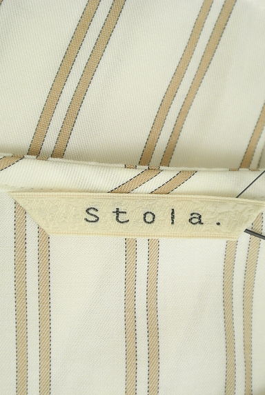 Stola.（ストラ）の古着「裾リボンストライプ８分袖カットソー（カットソー・プルオーバー）」大画像６へ