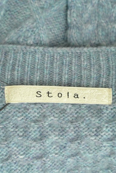 Stola.（ストラ）の古着「ケーブル編みくすみカラーニット（セーター）」大画像６へ