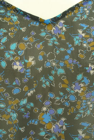 AZUL by moussy（アズールバイマウジー）の古着「レトロ小花柄フレアスリーブブラウス（カットソー・プルオーバー）」大画像４へ