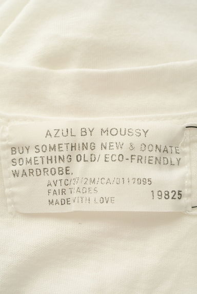 AZUL by moussy（アズールバイマウジー）の古着「ロゴ刺繍ＶネックＴシャツ（Ｔシャツ）」大画像６へ