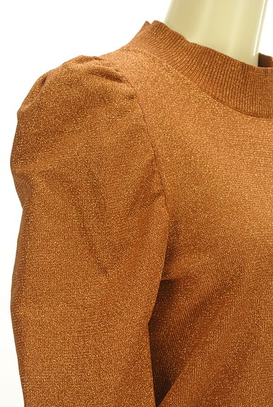 rienda（リエンダ）の古着「パワショルブロンズラメニット（ニット）」大画像５へ