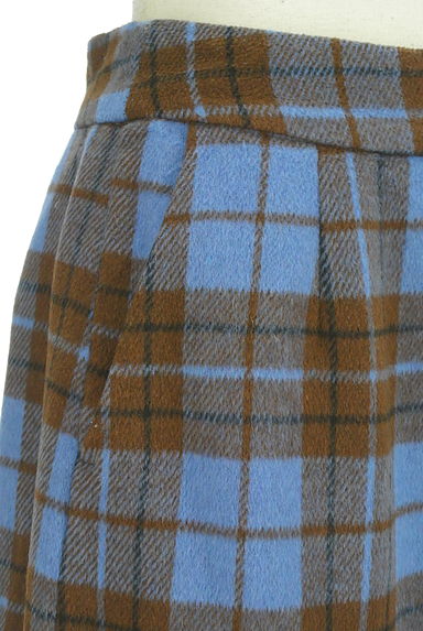 Te chichi（テチチ）の古着「ミモレ丈タータンチェックタイトスカート（ロングスカート・マキシスカート）」大画像４へ