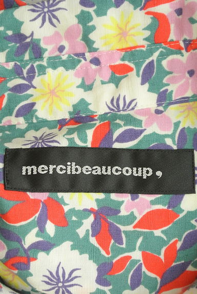 mercibeaucoup（メルシーボークー）の古着「レトロ花柄変形ロングワンピース（ワンピース・チュニック）」大画像６へ