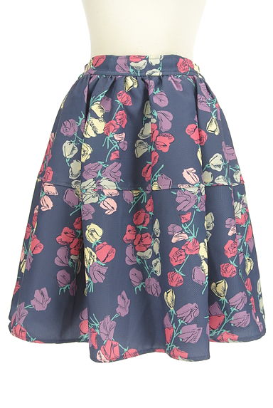 dazzlin（ダズリン）の古着「ボリュームフレア花柄ミニスカート（スカート）」大画像１へ