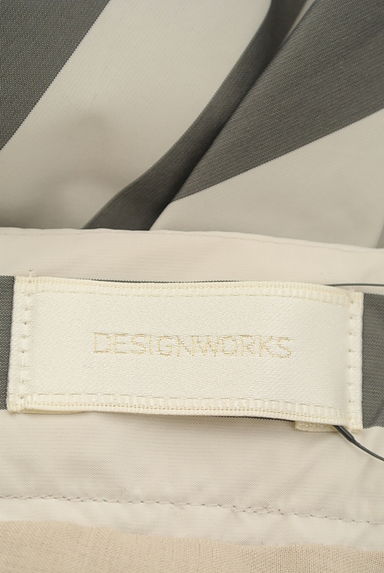 DESIGNWORKS（デザインワークス）の古着「フィッシュテール膝下ストライプスカート（ロングスカート・マキシスカート）」大画像６へ