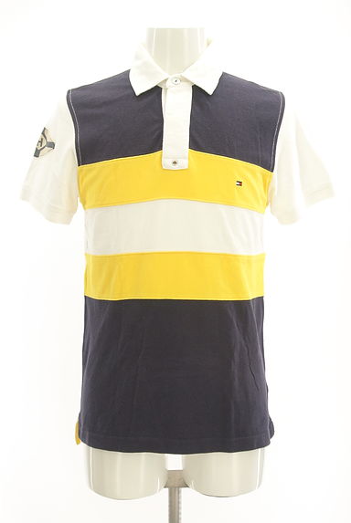 TOMMY HILFIGER（トミーヒルフィガー）の古着「マルチカラーデザインポロシャツ（ポロシャツ）」大画像１へ