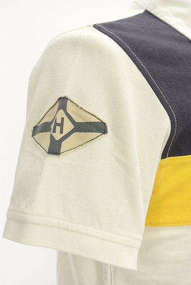 TOMMY HILFIGER（トミーヒルフィガー）の古着「マルチカラーデザインポロシャツ（ポロシャツ）」大画像４へ
