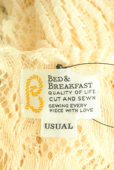 bed&breakfast（ベッドアンドブレックファスト）の古着「花柄クロシェレース６分袖カットソー（カットソー・プルオーバー）」大画像６へ