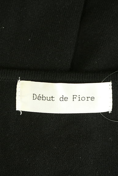Debut de Fiore by LAISSE PASSE（デビュー・ド・フィオレ）の古着「ベーシックＶネック半袖ニット（ニット）」大画像６へ