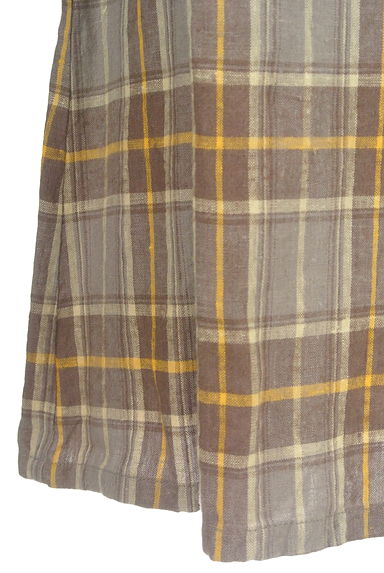 SM2（サマンサモスモス）の古着「リネンチェック柄ロングスカート（ロングスカート・マキシスカート）」大画像５へ