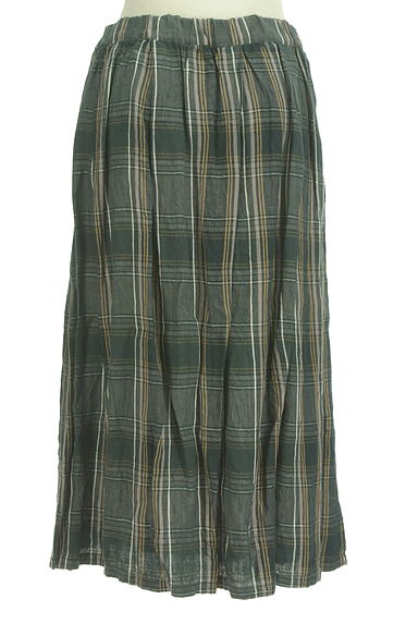 SM2（サマンサモスモス）の古着「チェック柄リネンロングスカート（ロングスカート・マキシスカート）」大画像２へ