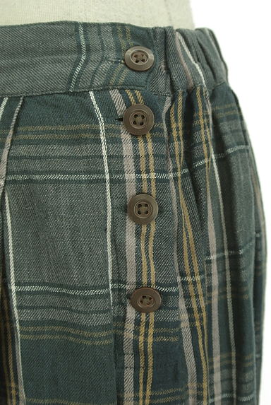 SM2（サマンサモスモス）の古着「チェック柄リネンロングスカート（ロングスカート・マキシスカート）」大画像４へ
