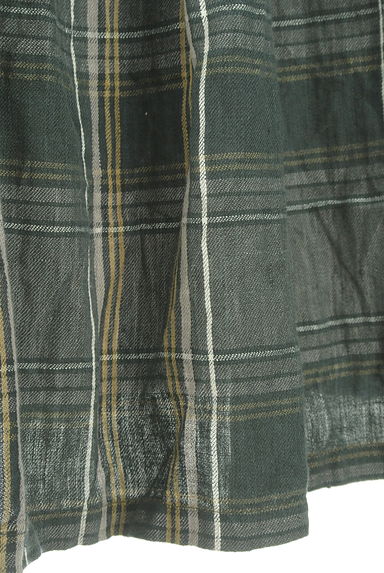 SM2（サマンサモスモス）の古着「チェック柄リネンロングスカート（ロングスカート・マキシスカート）」大画像５へ