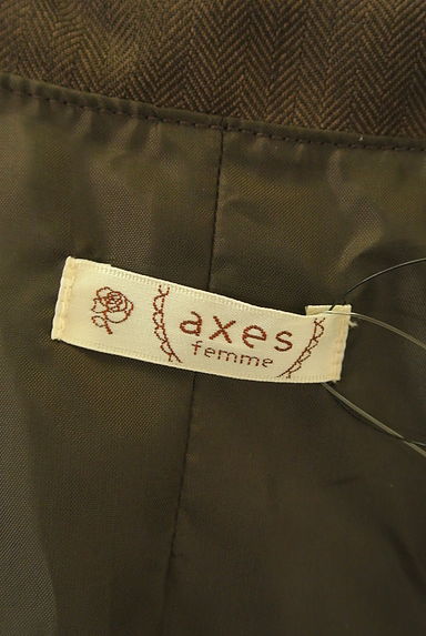 axes femme（アクシーズファム）の古着「ヘリンボーン柄コンパクトベスト（ベスト・ジレ）」大画像６へ