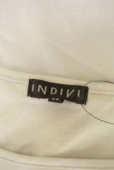 INDIVI（インディヴィ）の古着「刺繍ボーダーカットソー（カットソー・プルオーバー）」大画像６へ