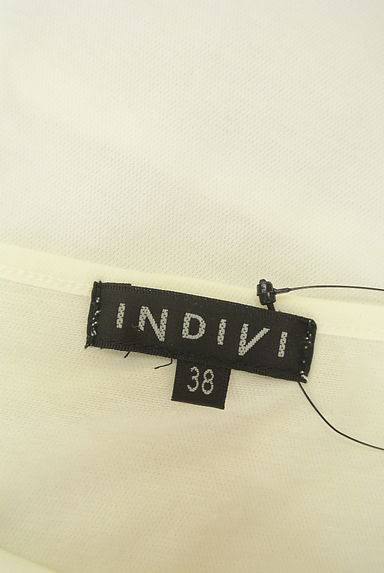 INDIVI（インディヴィ）の古着「刺繍ラメボーダーカットソー（カットソー・プルオーバー）」大画像６へ