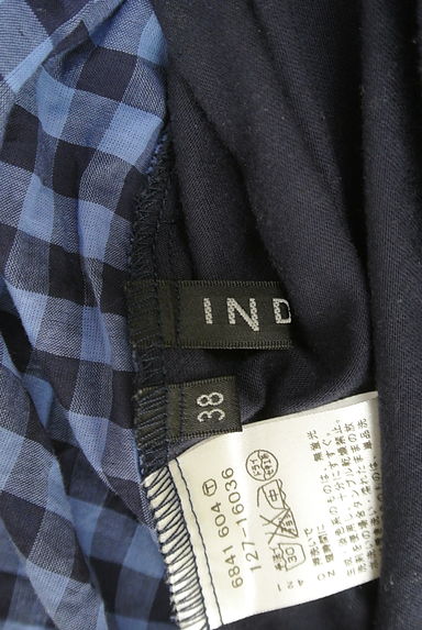 INDIVI（インディヴィ）の古着「ギンガムチェック切替カットソー（カットソー・プルオーバー）」大画像６へ